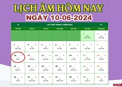 Lịch âm 10/6 - Âm lịch hôm nay 10/6 chính xác nhất - lịch vạn niên 10/6/2024