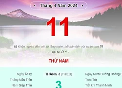 Lịch âm hôm nay - Xem lịch âm ngày 11/6