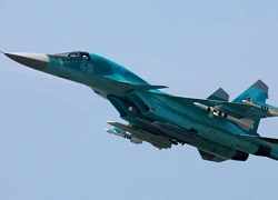 Tiêm kích bom Su-34 Nga rơi vì lỗi kĩ thuật