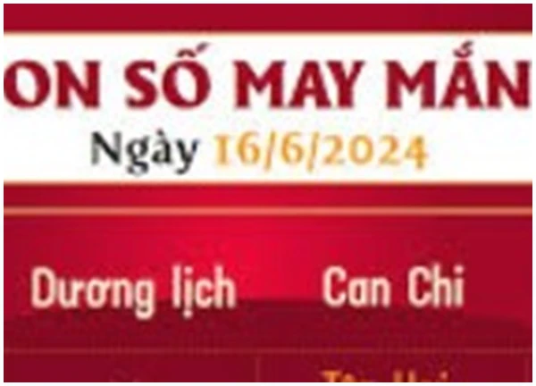 Con số may mắn theo 12 con giáp hôm nay 16/6/2024