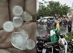 TP Hồ Chí Minh bất ngờ xuất hiện mưa đá, đường kính đến 1,5 cm