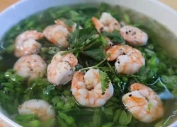 Cách nấu canh hoa thiên lý với tôm đơn giản