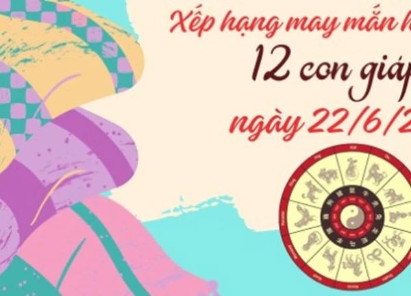 Xếp hạng may mắn của 12 con giáp ngày 22/6/2024: 4 cung hoàng đạo gặp may hôm nay