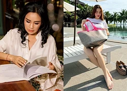 Thanh Lam an yên tuổi mới, Hồ Ngọc Hà khoe chân dài ở bể bơi