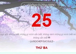 Lịch âm hôm nay - Xem lịch âm ngày 25/6