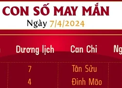 Con số may mắn theo 12 con giáp hôm nay 4/7/2024