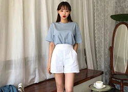 Phối đồ tuyệt đẹp với quần shorts trắng