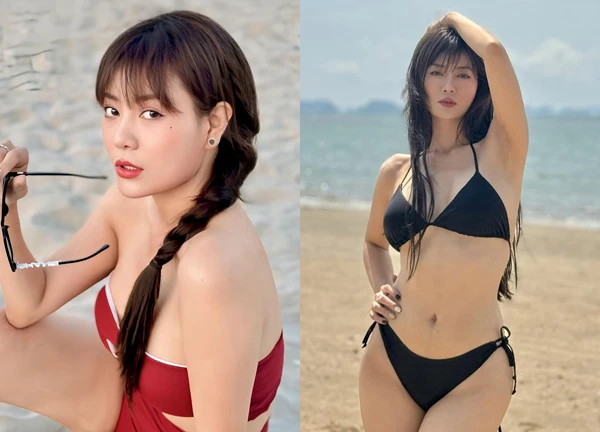 Thanh Hương tích cực tung ảnh bikini khoe đường cong táo bạo sau ly hôn