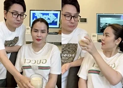 NSƯT Vũ Luân tự tay pha sữa, chăm sóc chu đáo cho Phương Lê trên livestream