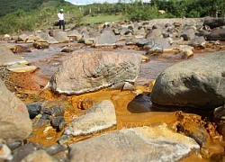 Kiểm tra hiện trường, điều tra nguyên nhân nước đổi màu, cá chết trên sông Nậm Huống