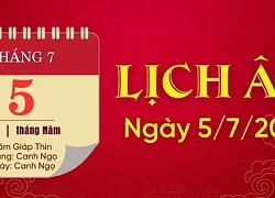 Lịch âm 5/7 - Âm lịch ngày 5 tháng 7 năm 2024 là ngày tốt hay xấu?