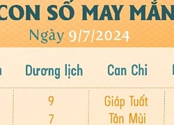 Con số may mắn theo 12 con giáp hôm nay 9/7/2024