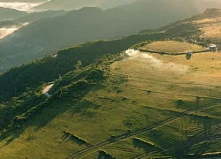 Thảo nguyên Bùi Hui mênh mông giữa mây trời ở Quảng Ngãi