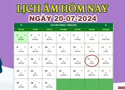 Lịch âm 20/7 - Âm lịch hôm nay 20/7 chính xác nhất - lịch vạn niên 20/7/2024