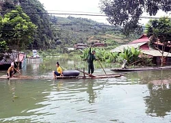 Gần 40 hộ dân bản Phiêng Nghè bị ngập trong biển nước do mưa lớn kéo dài