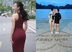 Phương Oanh khoe dáng sexy sau giảm 20kg khi đi biển với Shark Bình