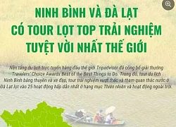 Ninh Bình và Đà Lạt có tour lọt top trải nghiệm tuyệt vời nhất thế giới