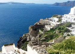 Ngắm hoàng hôn trên đảo thiên đường Santorini