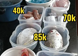 Mẹ đảm cầm 500k đi chợ cá Đà Nẵng: Mua được đến 6 loại cá và tôm, loại nào cũng "nhảy tanh tách"