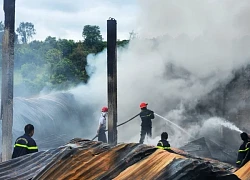 Bảo Lộc: Cháy lớn thiêu rụi kho hàng chứa dầu nhớt cùng nhiều xe ô tô