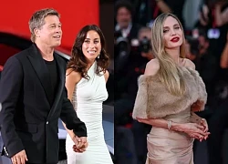 Brad Pitt tình tứ cùng bạn gái trên thảm đỏ, lên mặt với Angelina Jolie lẻ bóng