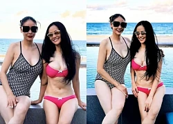 Ca sĩ Hồng Nhung diện bikini đọ dáng với Hà Kiều Anh