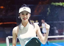 Mỹ nhân "nóng cùng World Cup" đọ sắc với hoa khôi bóng chuyền ở sân Pickleball: Visual phát sáng, đẹp gì mà đẹp thế!