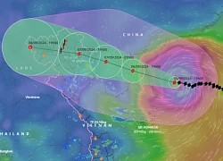 Siêu bão Yagi di chuyển rất nhanh, mắt bão càng rõ nét