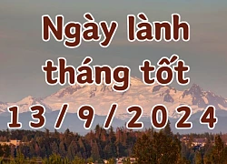 Ngày 13/9/2024 là ngày tốt có thể làm các việc như kết hôn, khai trương, mở cửa hàng, giao dịch, mai táng, động thổ, sửa nhà.