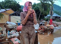 Cô giáo Yên Bái gây sốt bức ảnh lấm lem bùn đất, ăn mì tôm sống, nói câu xé lòng