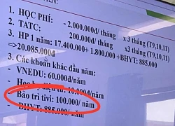 Diễn biến mới vụ phụ huynh bức xúc tiền 'bảo trì tivi' 100.000 đồng