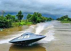 Tự chế 'đĩa bay' lướt trên nước, 8X Kiên Giang khiến nhiều người kinh ngạc