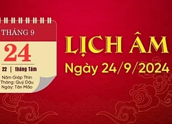 Lịch âm ngày 24/9/2024 - lịch vạn niên - xem lịch âm chính xác nhất