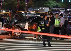 Lao xe tại khu chợ truyền thống ở thủ đô Seoul, nhiều người bị thương