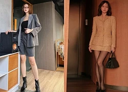 Blazer tối màu 'hack dáng' tối đa cho nàng xuống phố