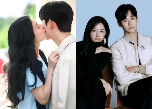 Camera tóm dính Kim Soo Hyun và Kim Ji Won tay trong tay ở trời Tây, nhà gái có hành động khiến netizen phát cuồng