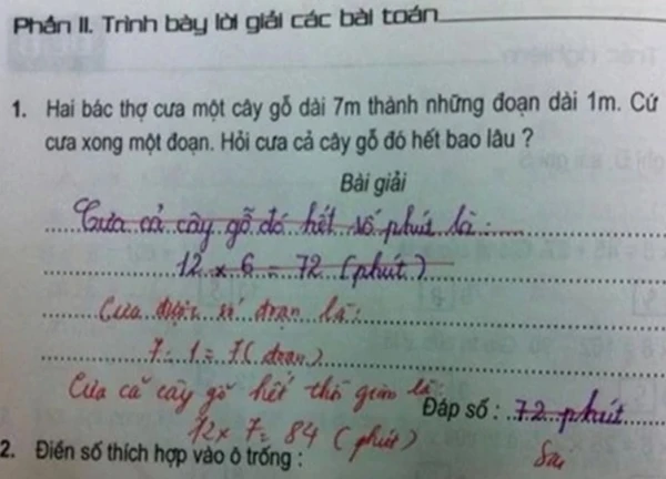 Học sinh làm phép toán 11 - 4 = 7 bị chấm sai, phụ huynh bức xúc đi hỏi cô giáo thì nhận về câu trả lời không ai ngờ tới