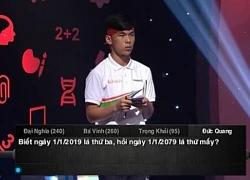 Bài toán tiểu học gây lú: "Biết ngày 1/1/2019 là thứ Ba, hỏi ngày 1/1/2079 là thứ mấy?", thí sinh Olympia trả lời thứ Ba nhưng sai