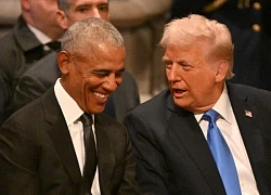 Ông Trump nói gì khiến ông Obama bật cười tại tang lễ ông Carter?