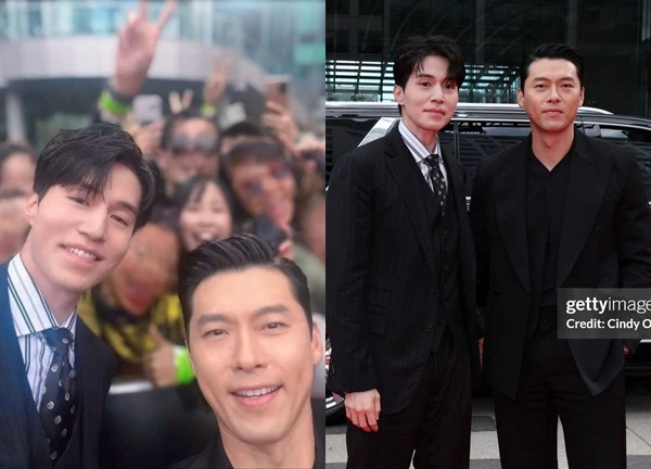 "Ảnh selfie gây sốc của Hyun Bin và Lee Dong Wook"