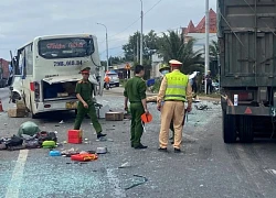 Tai nạn liên hoàn trên quốc lộ 1 qua Khánh Hòa, 13 người thương vong