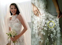Bí mật váy cưới Selena Gomez: Phải phóng to lên mới thấy thứ này!