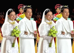 Bình và Hồng của 'Mưa đỏ' thành đôi trên sàn catwalk
