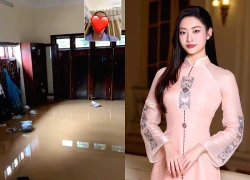 Nhà Hoa hậu Lương Thuỳ Linh ở Cao Bằng bị ngập sâu, cảnh tượng bên trong khiến nàng hậu thốt lên "quá xót xa"