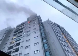 Cháy căn hộ tầng 12 chung cư Winhouse Hàm Nghi