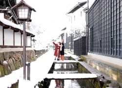 Đến Nhật Bản ngắm phố cổ Hida Furukawa trong mùa tuyết trắng