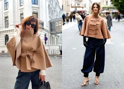 Đừng bước vào mùa lạnh nếu chưa thử áo choàng cape
