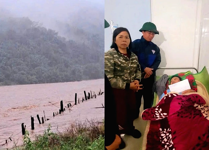 Hai người bị nước lũ, sạt lở đất cuốn trôi