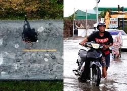 Lạ lùng lấy xi măng đi vá... quốc lộ 1 ở Cà Mau