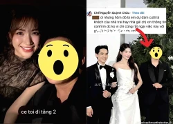 Tá hoả cảnh người lạ trà trộn vào đám cưới Quỳnh Châu, phản ứng gây sốc khi bị phát hiện "phông bạt"